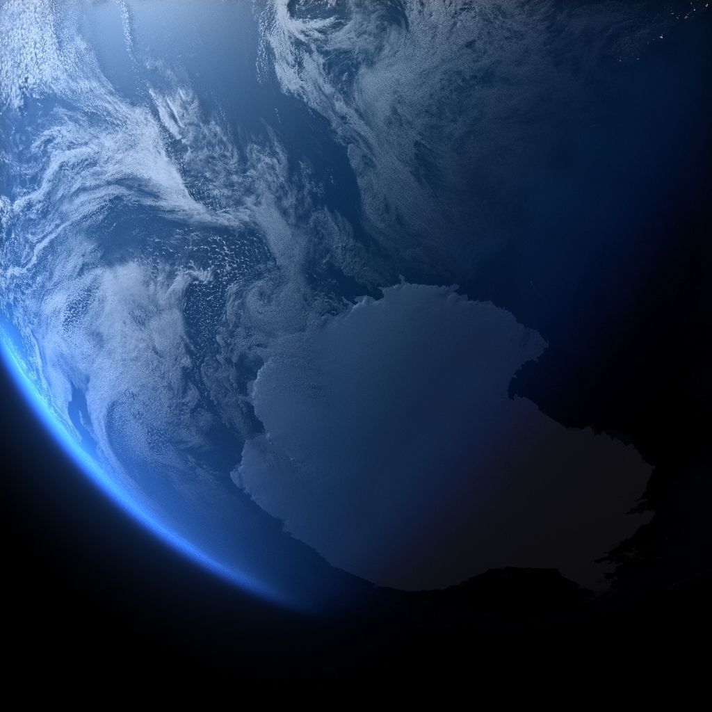 Earth in April 3D model_6
