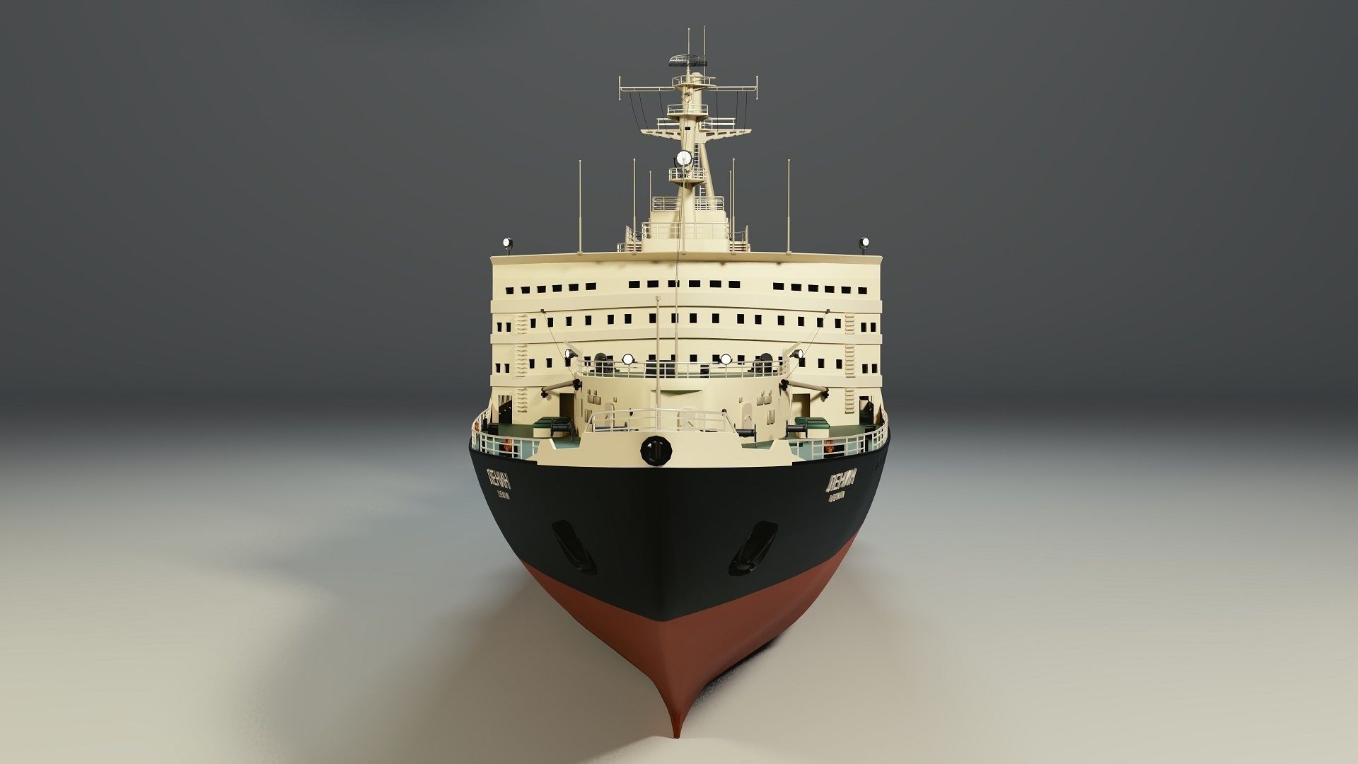 Icebreaker Lenin Low-poly 3D model_10