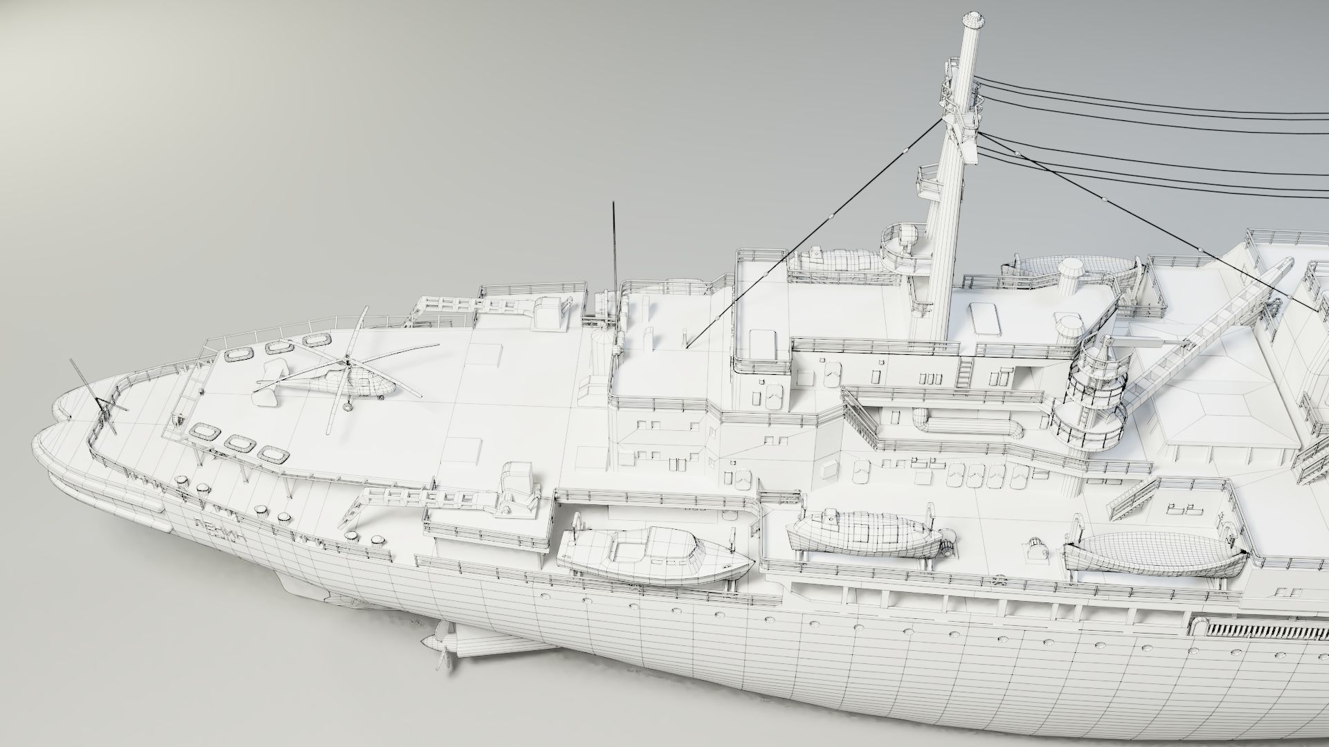 Icebreaker Lenin Low-poly 3D model_18