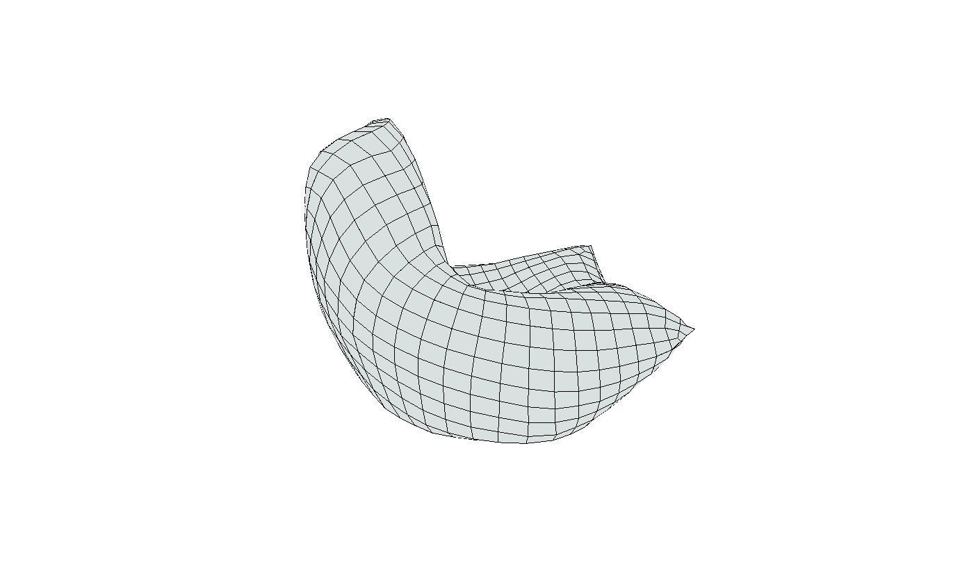 Bean Bag Collection Low-poly 3D model_22