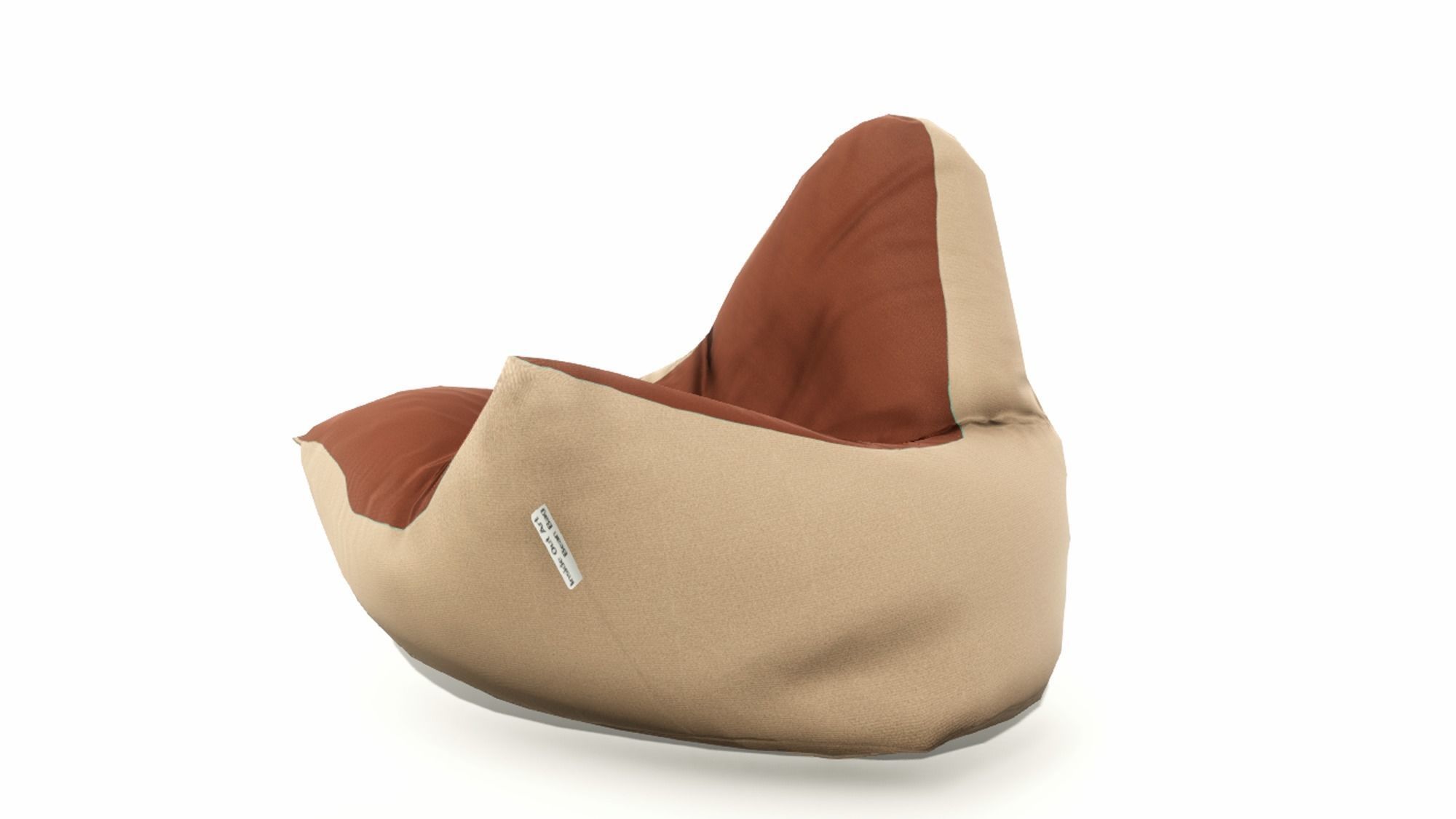 Bean Bag Collection Low-poly 3D model_3