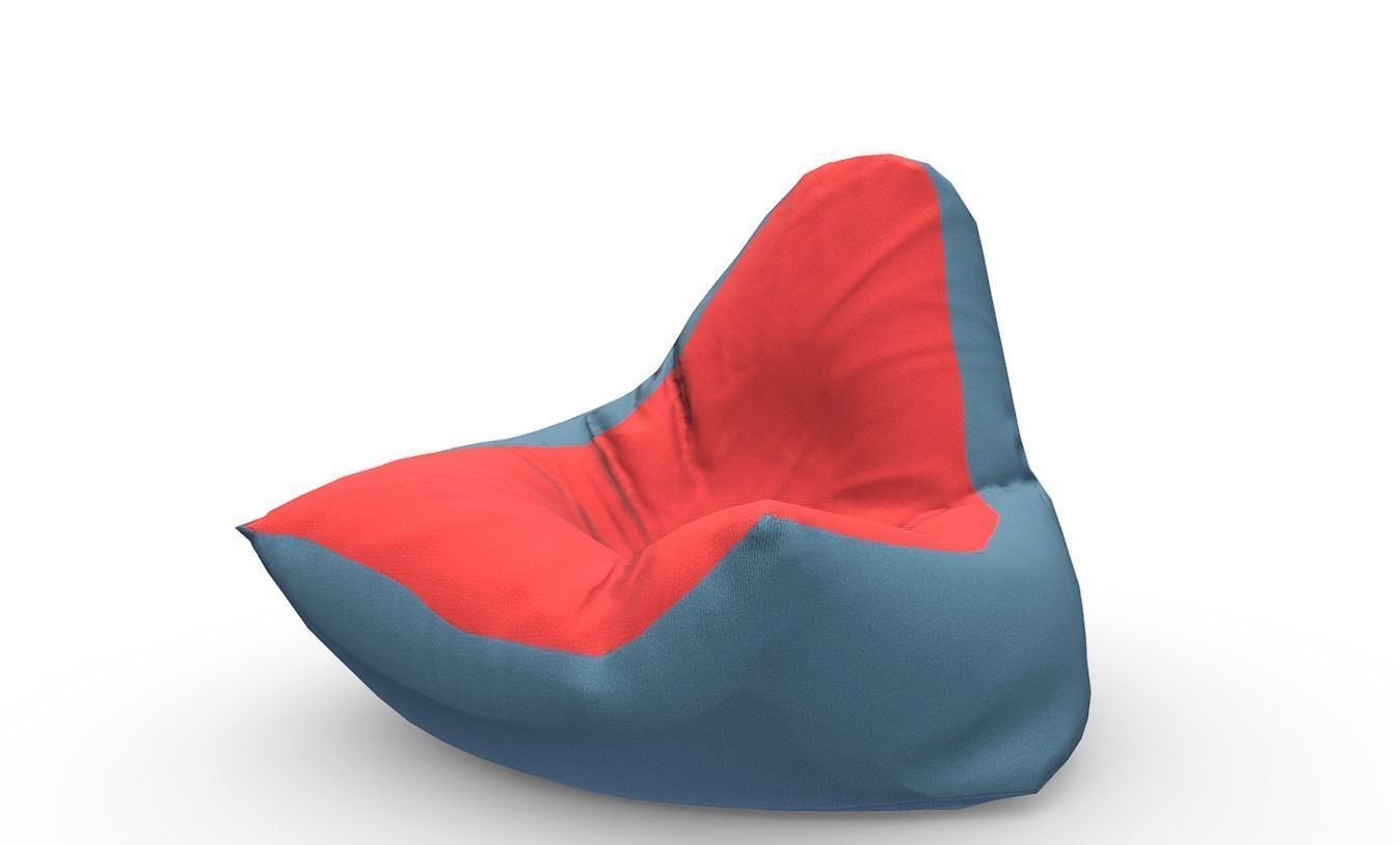 Bean Bag Collection Low-poly 3D model_9
