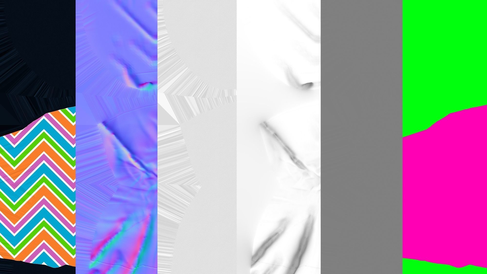 Bean Bag Collection Low-poly 3D model_6