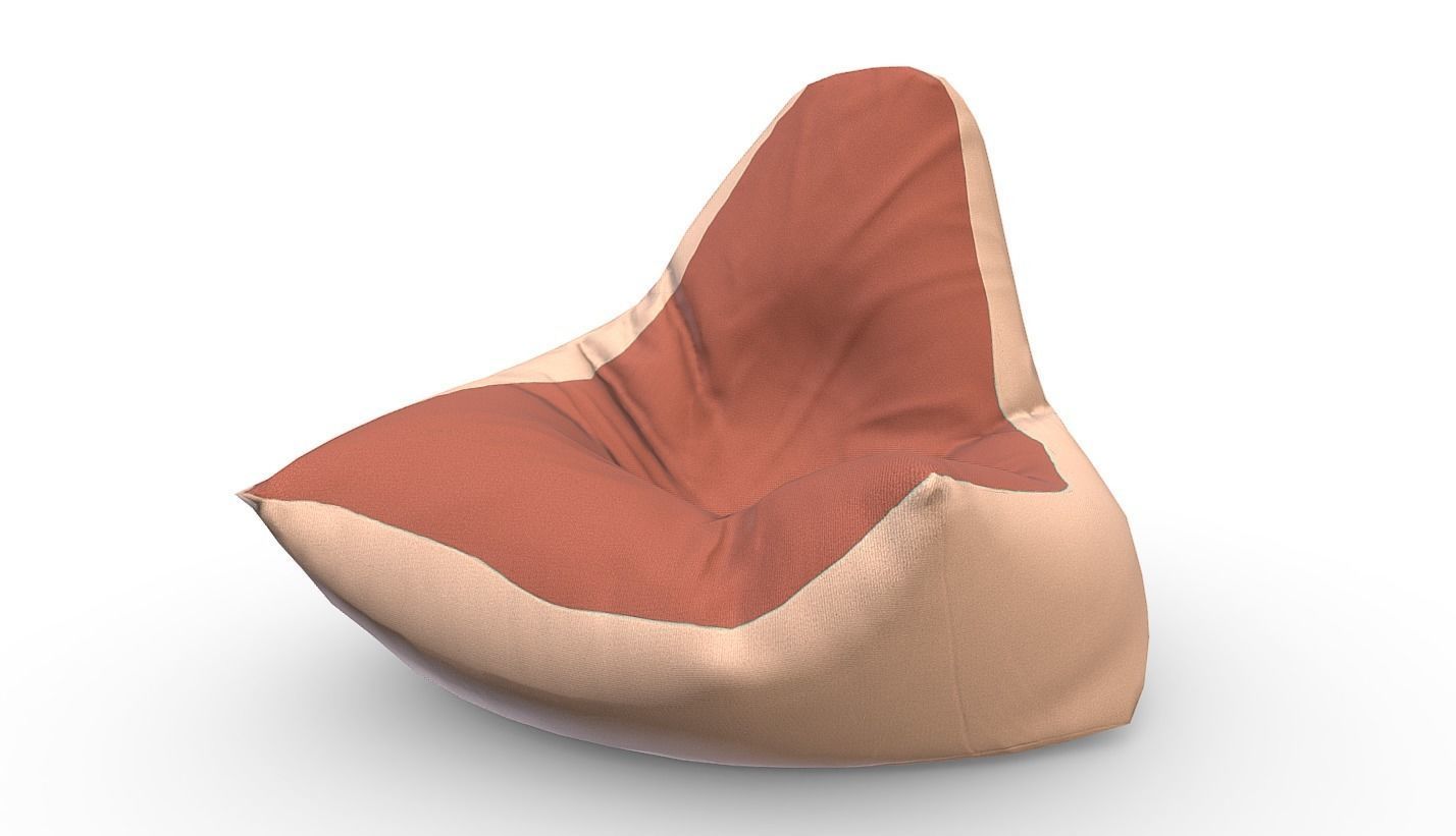 Bean Bag Collection Low-poly 3D model_12