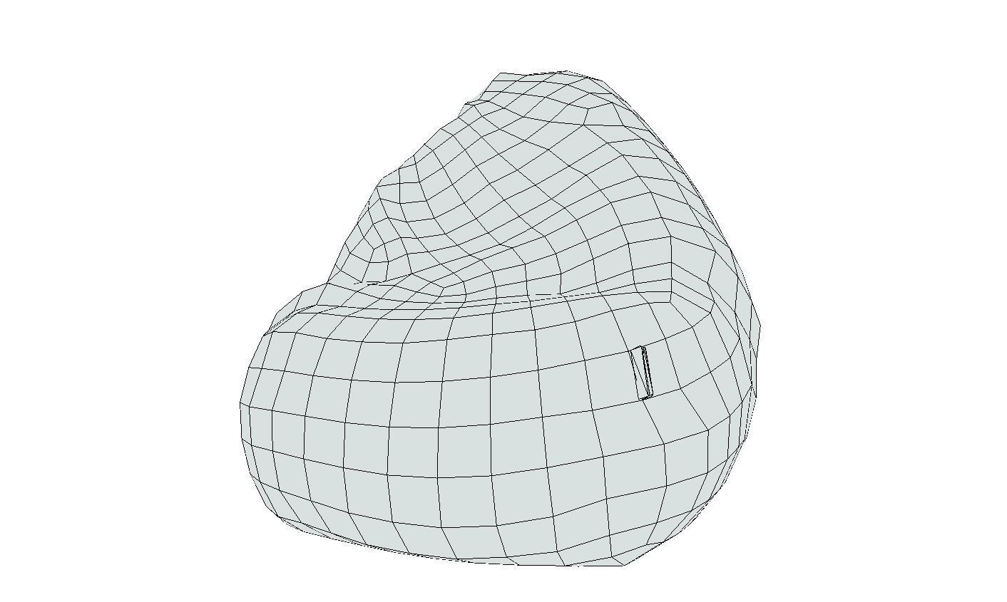 Bean Bag Collection Low-poly 3D model_20
