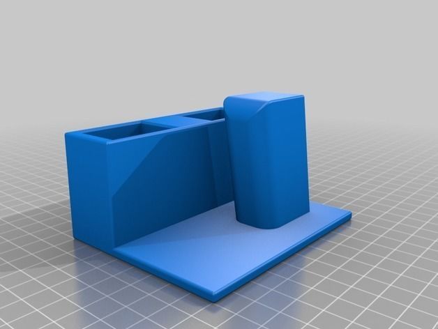 glock 19 pistol stand 3D print model_1