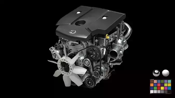 Toyoda Engine 3D model