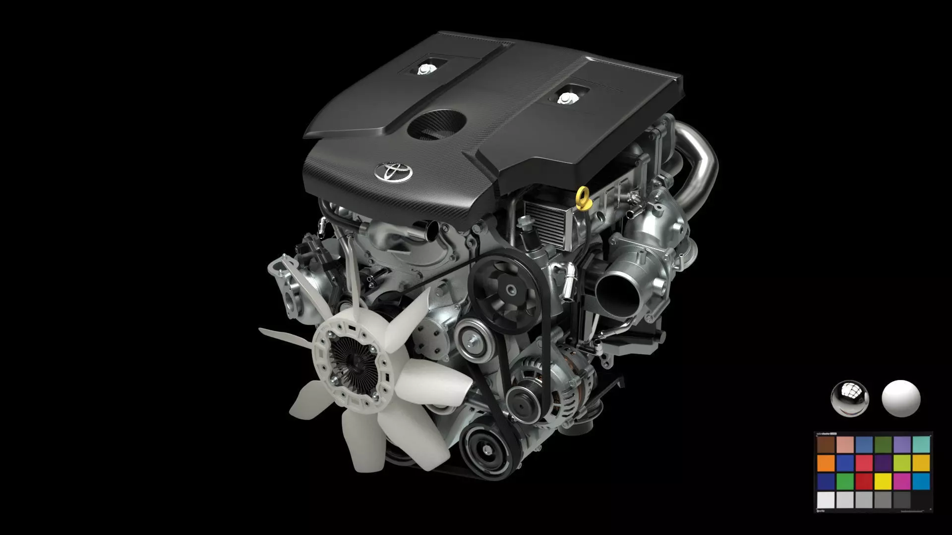 Toyoda Engine 3D model_0