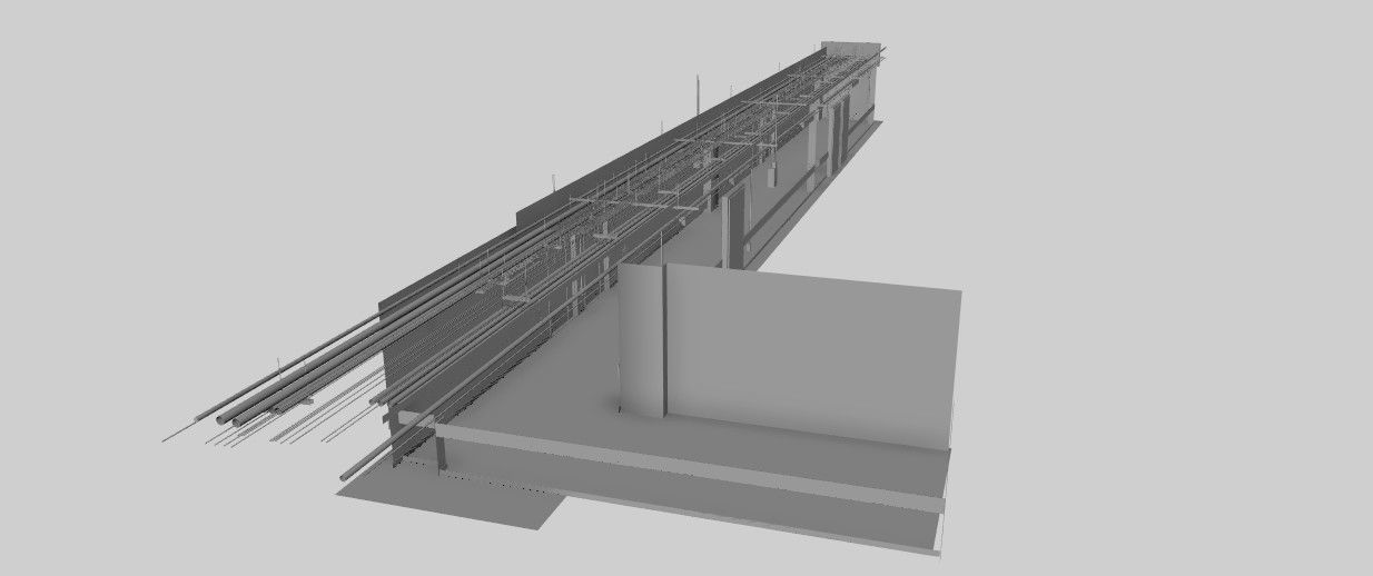 Industrial Hallway 3D model_8
