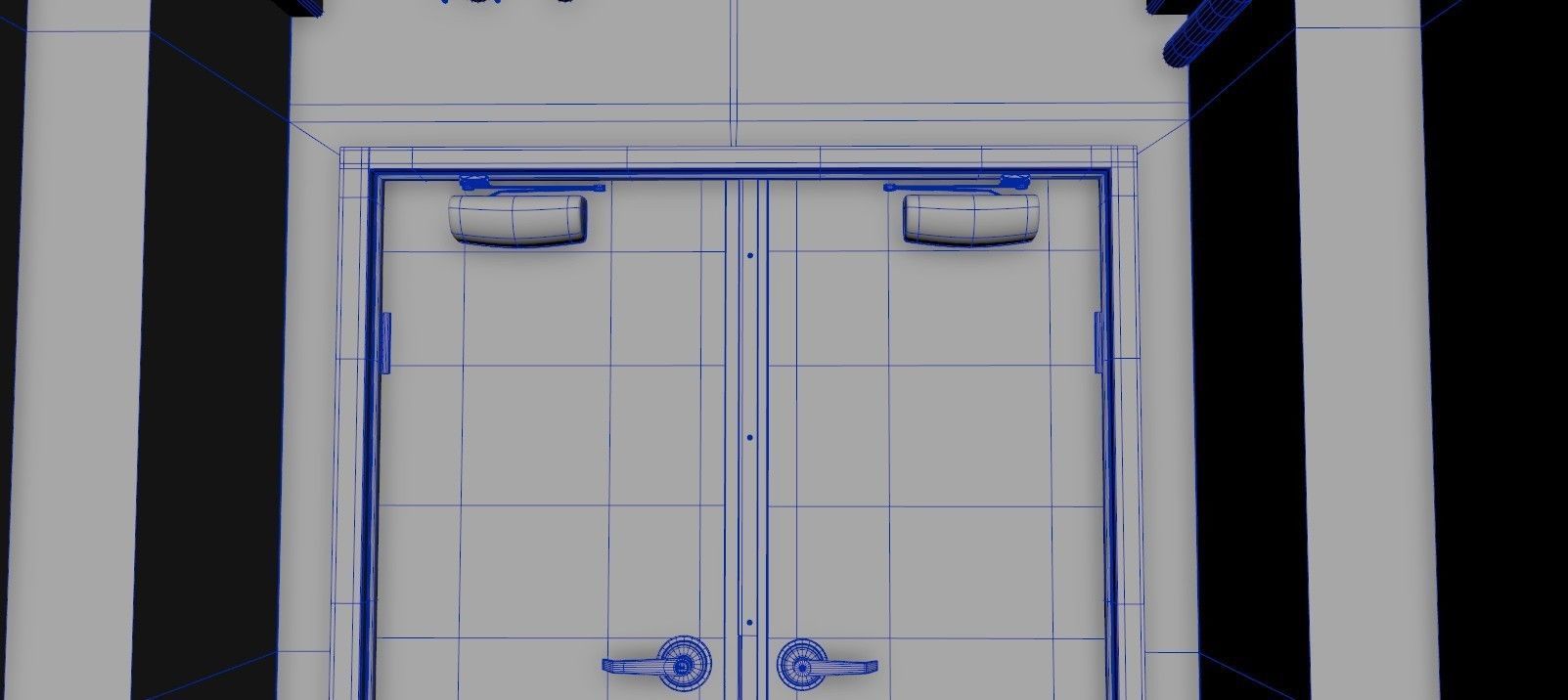 Industrial Hallway 3D model_11