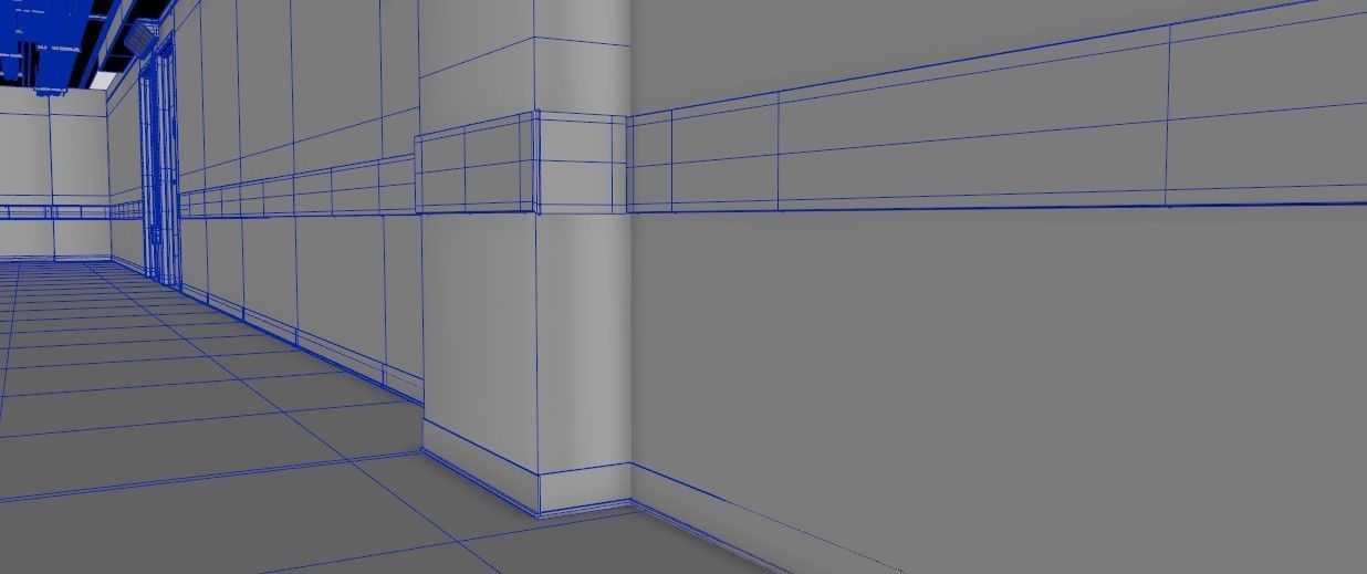 Industrial Hallway 3D model_27