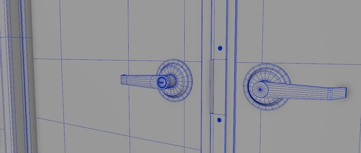 Industrial Hallway 3D model_30