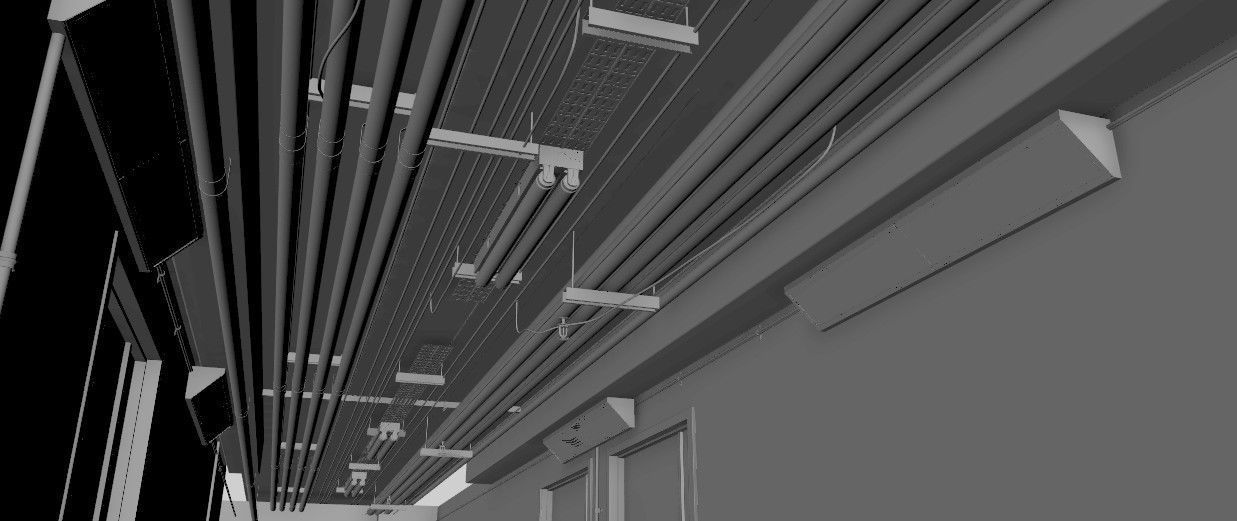 Industrial Hallway 3D model_10