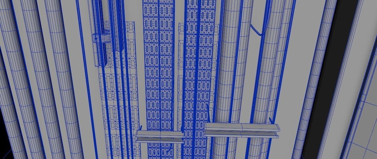 Industrial Hallway 3D model_17