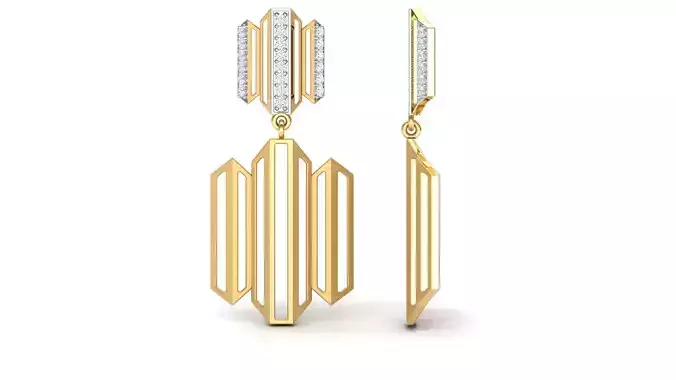 Zigzag Drop Earring