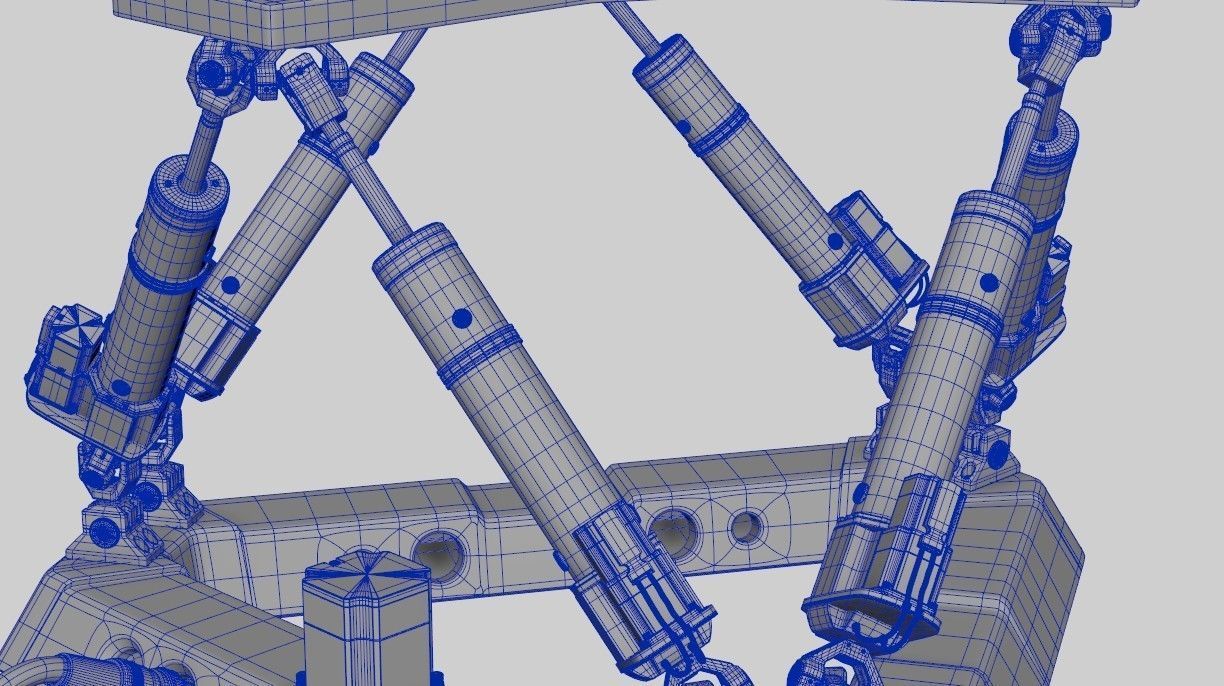 Hexapod Platform 3D model_11