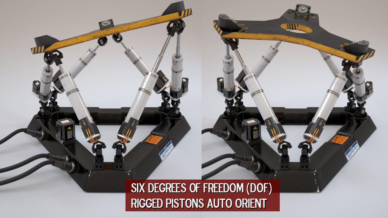 Hexapod Platform 3D model_4