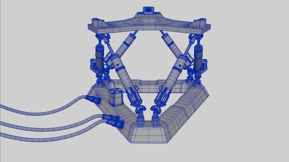 Hexapod Platform 3D model_7