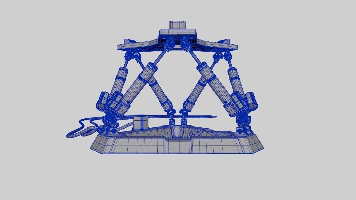 Hexapod Platform 3D model_9
