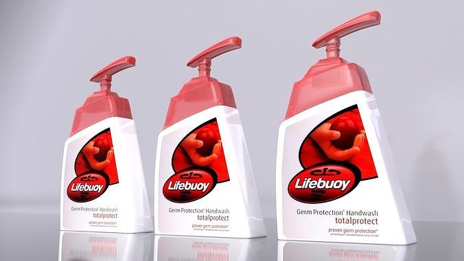 LifeBoy Hand Wash Low-poly 3D Model  Low-poly 3D model