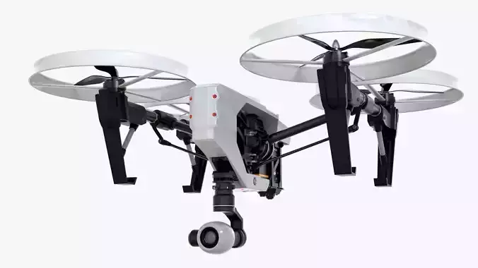 Quadcopter drone 3D model