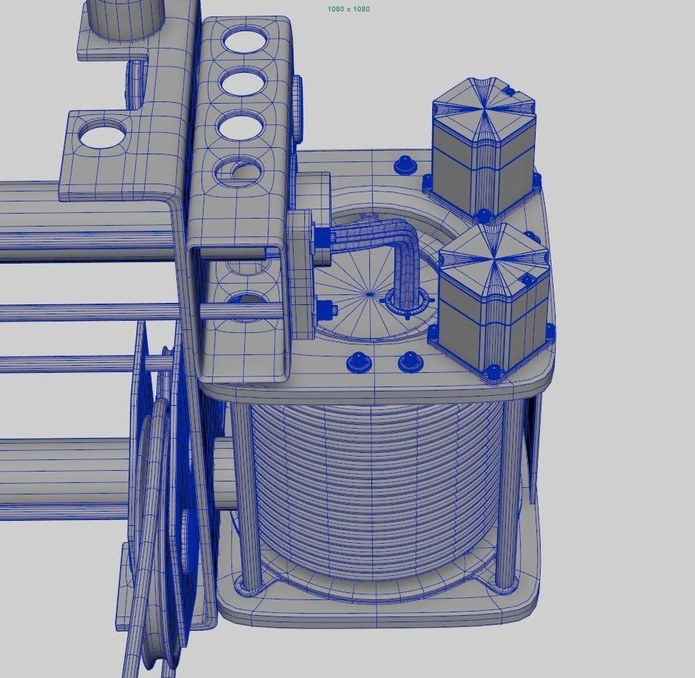 Overhead Crane Trolley 3D model_13