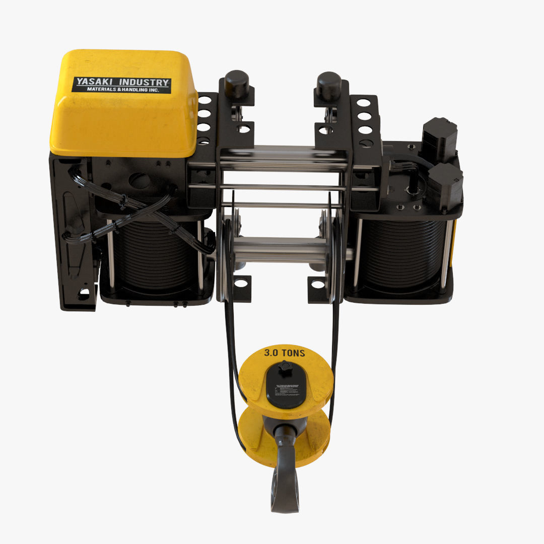 Overhead Crane Trolley 3D model_5