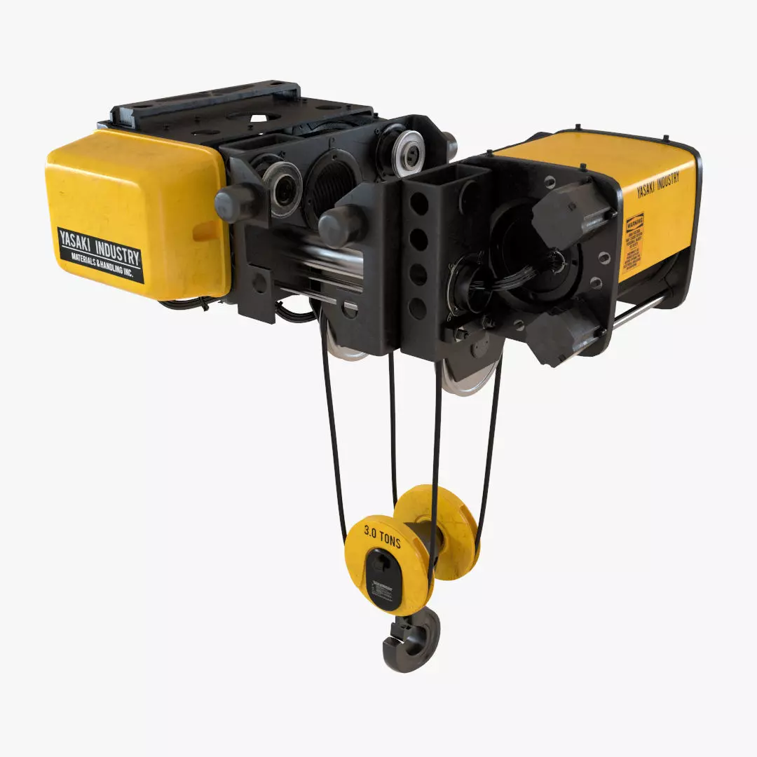 Overhead Crane Trolley 3D model_0
