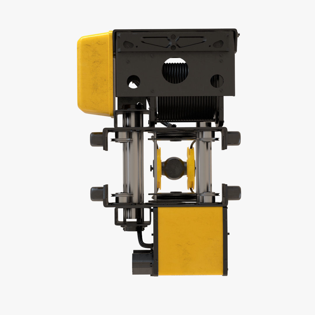Overhead Crane Trolley 3D model_6