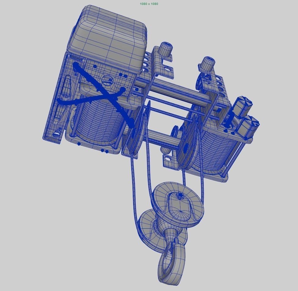 Overhead Crane Trolley 3D model_9