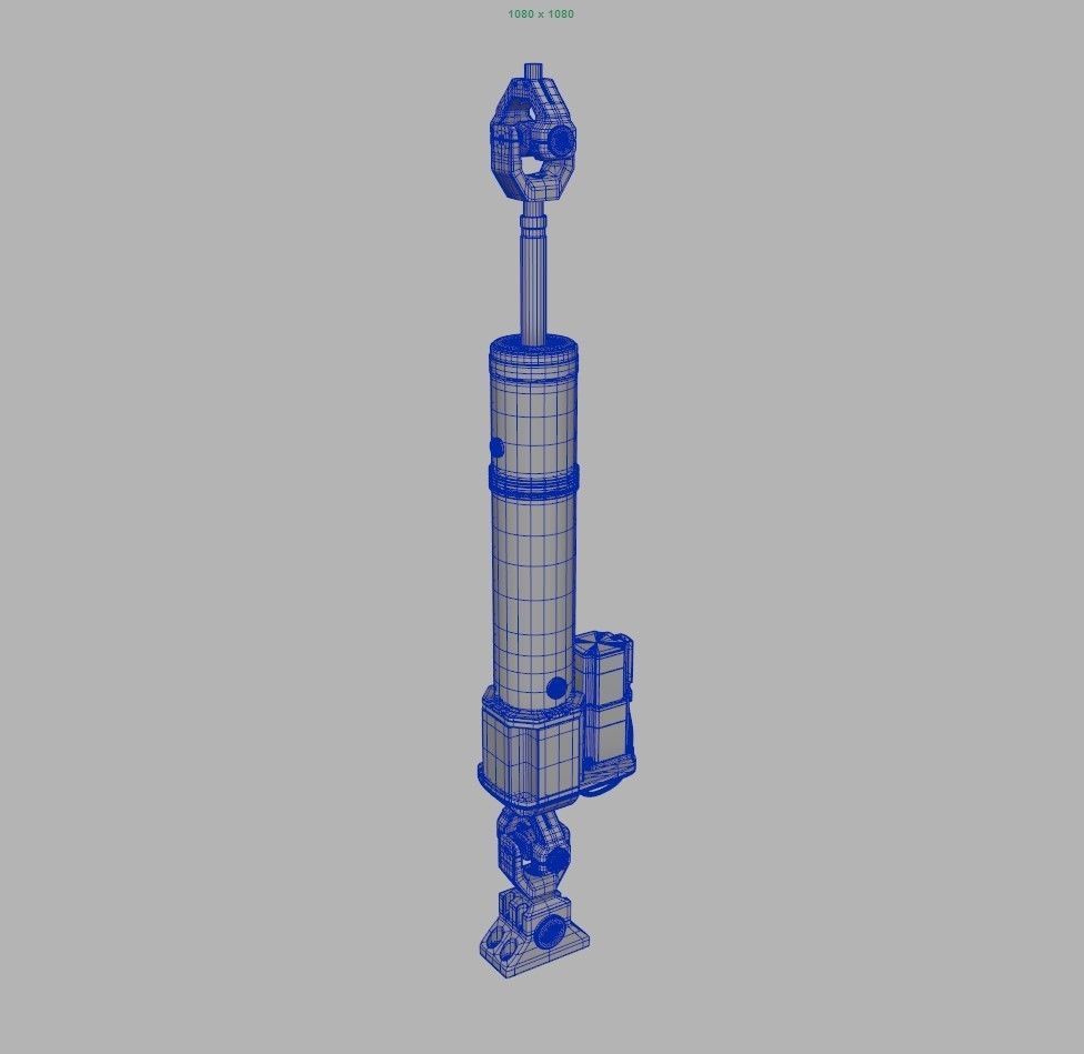 Hydraulic Cylinder Piston  3D model_8