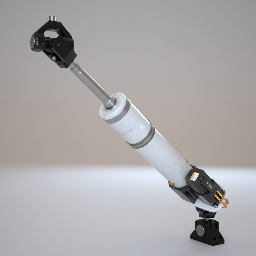 Hydraulic Cylinder Piston  3D model_1