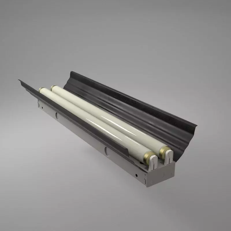Fluorescent Light Fixture 3D model