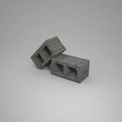Cinder Block 3D model