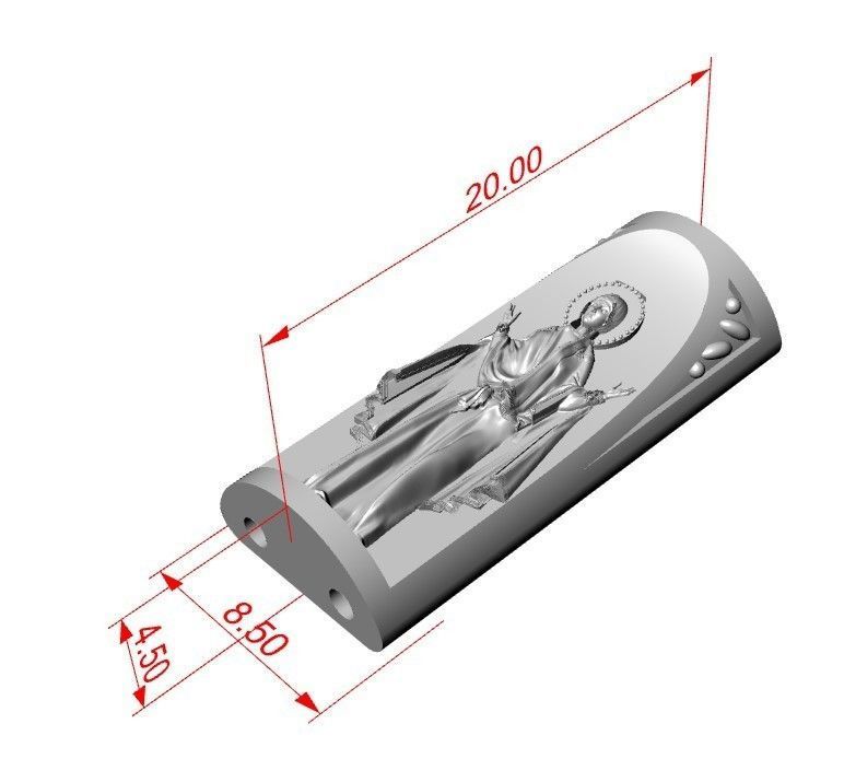  the Saints bracelet 3D print model_4