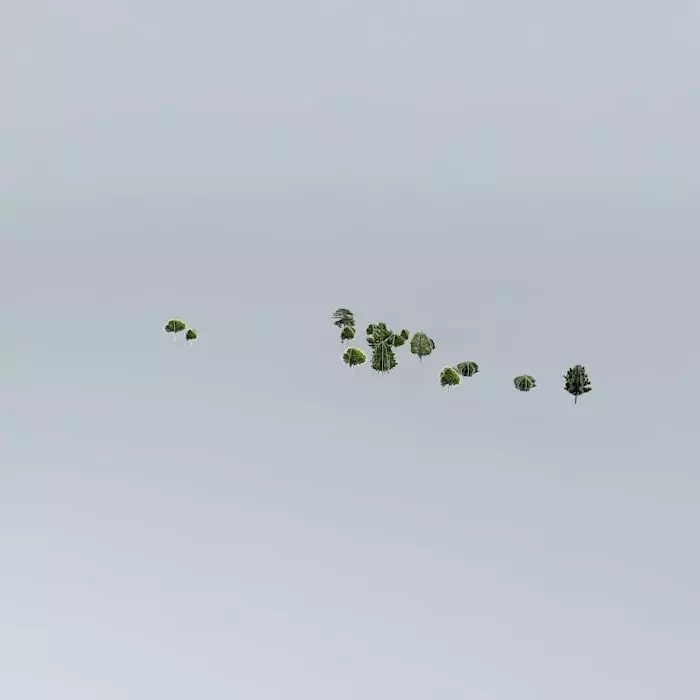 Green group of squares Free 3D model_0