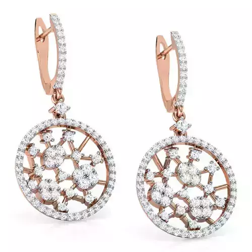  Lattice Drop Earring