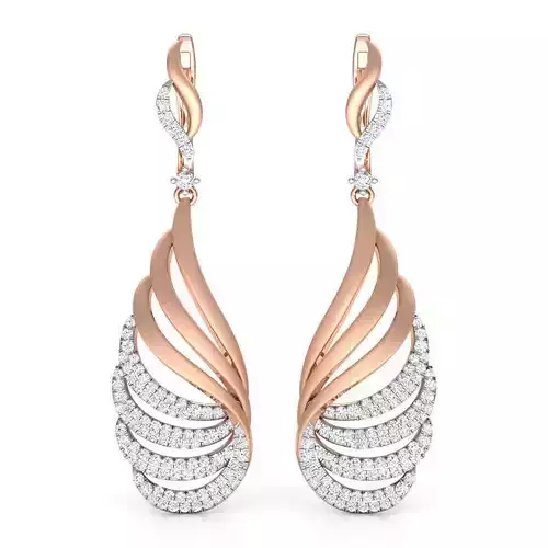 Paisley Arch Drop Earring