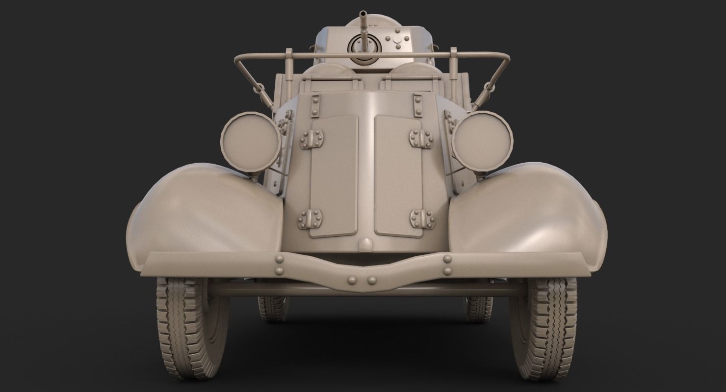 FAI M Armoured Car Vray 3D model_14
