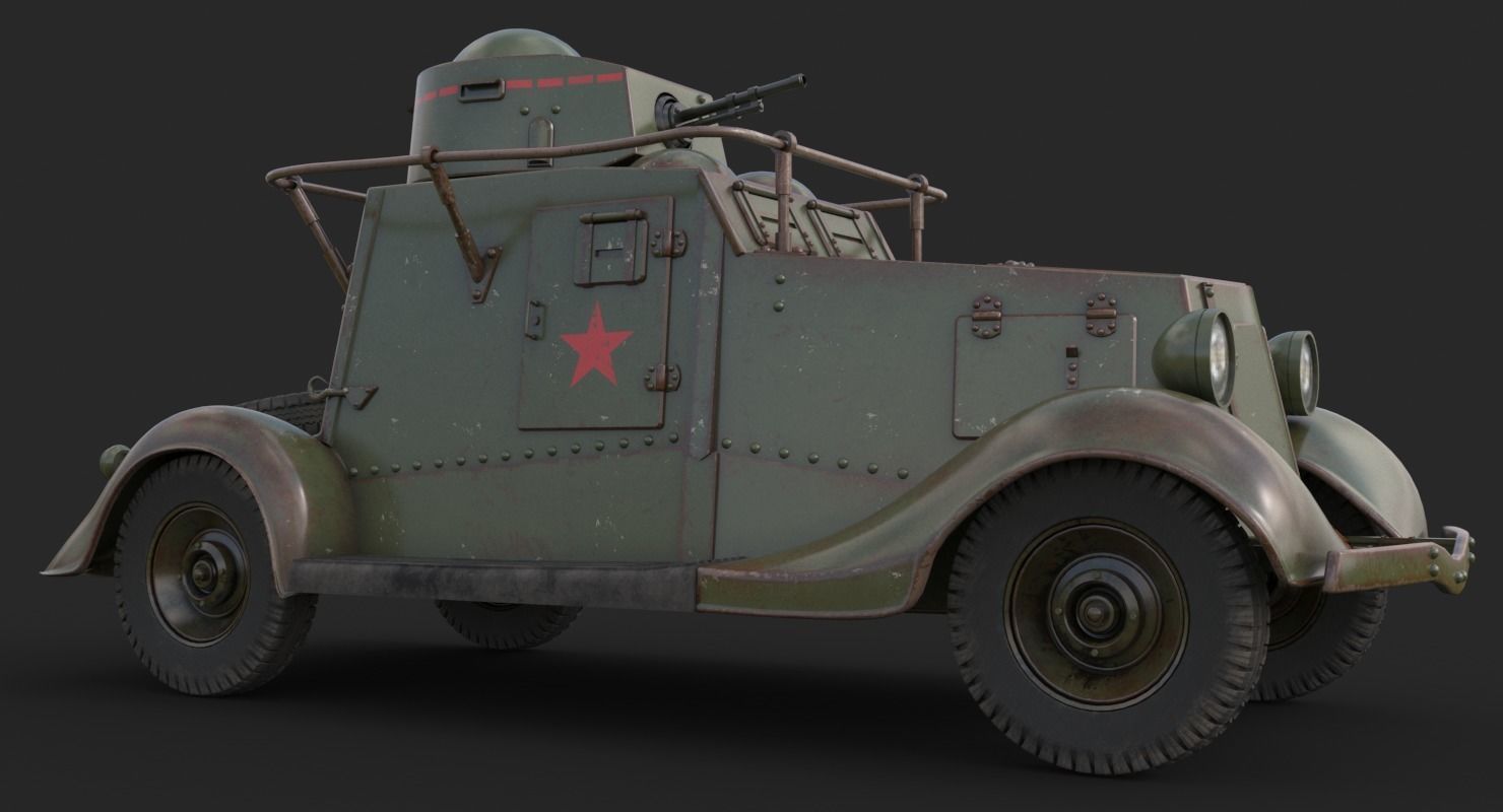 FAI M Armoured Car Vray 3D model_8
