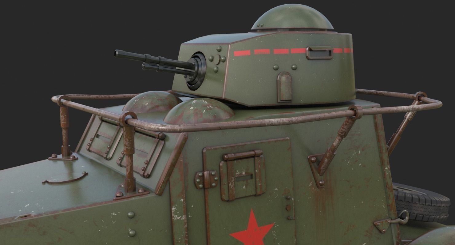 FAI M Armoured Car Vray 3D model_12