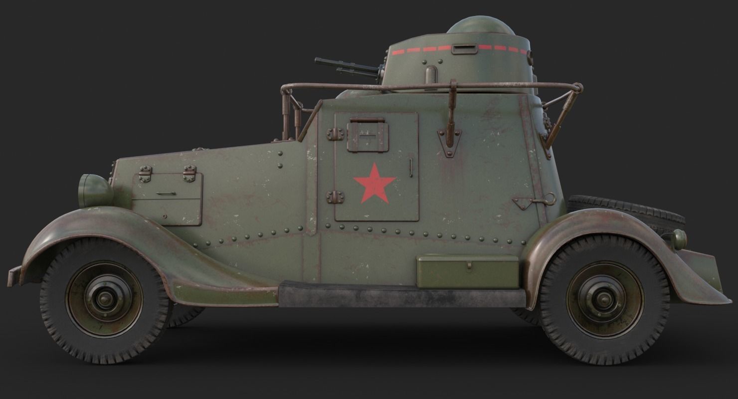 FAI M Armoured Car Vray 3D model_4