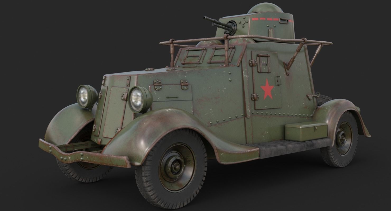 FAI M Armoured Car Vray 3D model_2