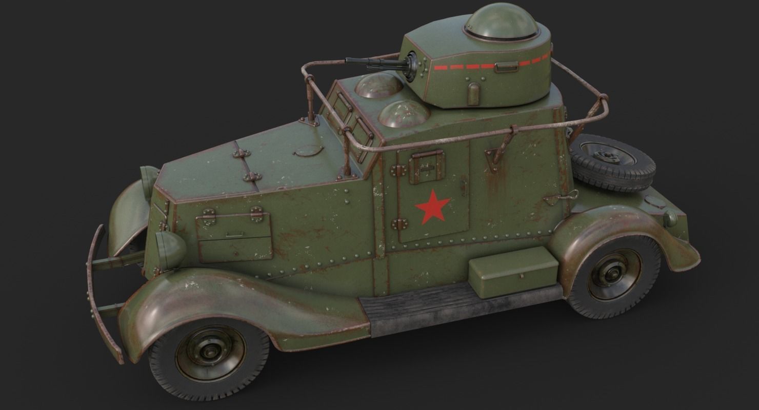 FAI M Armoured Car Vray 3D model_3