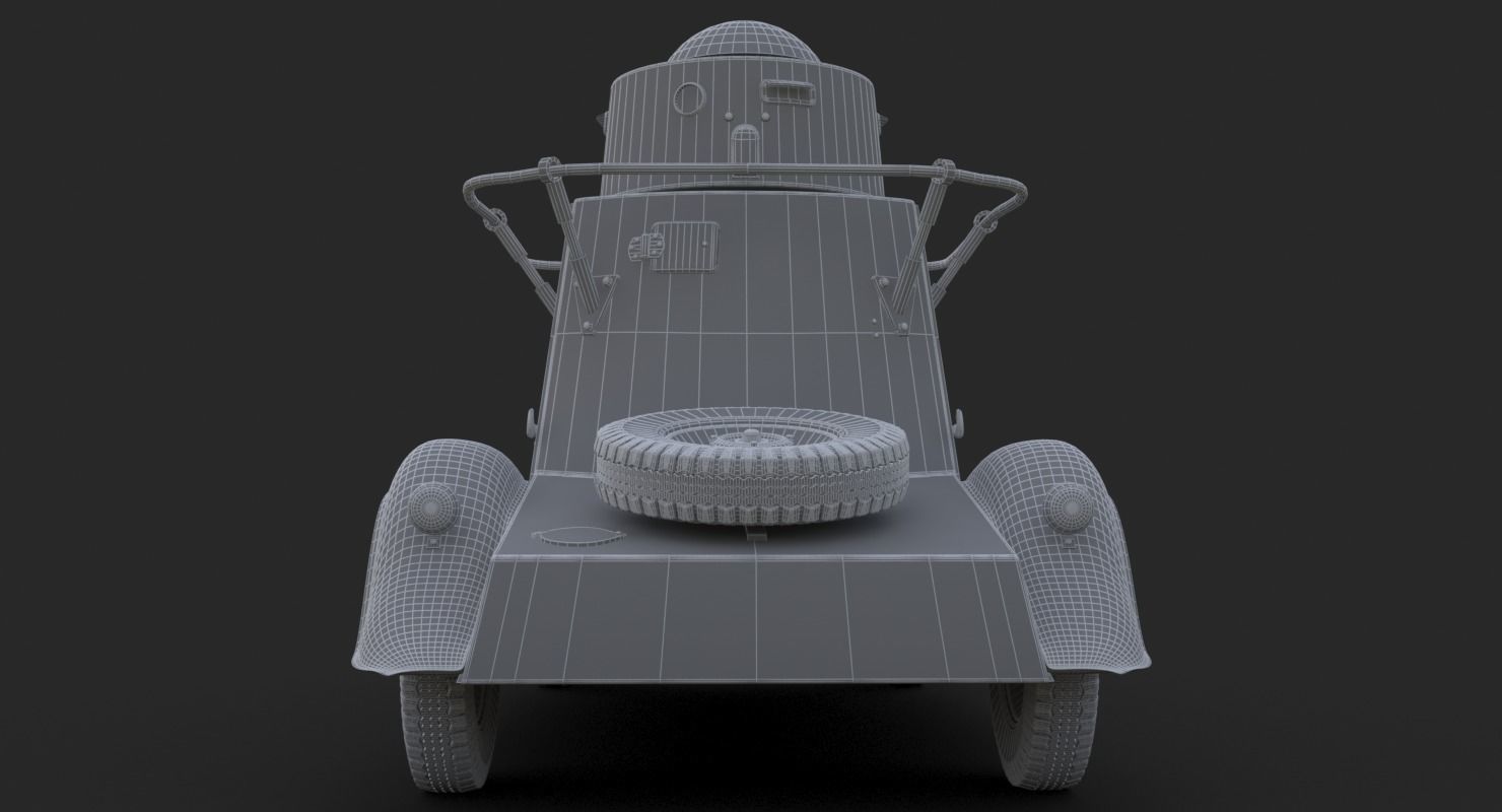FAI M Armoured Car Vray 3D model_24