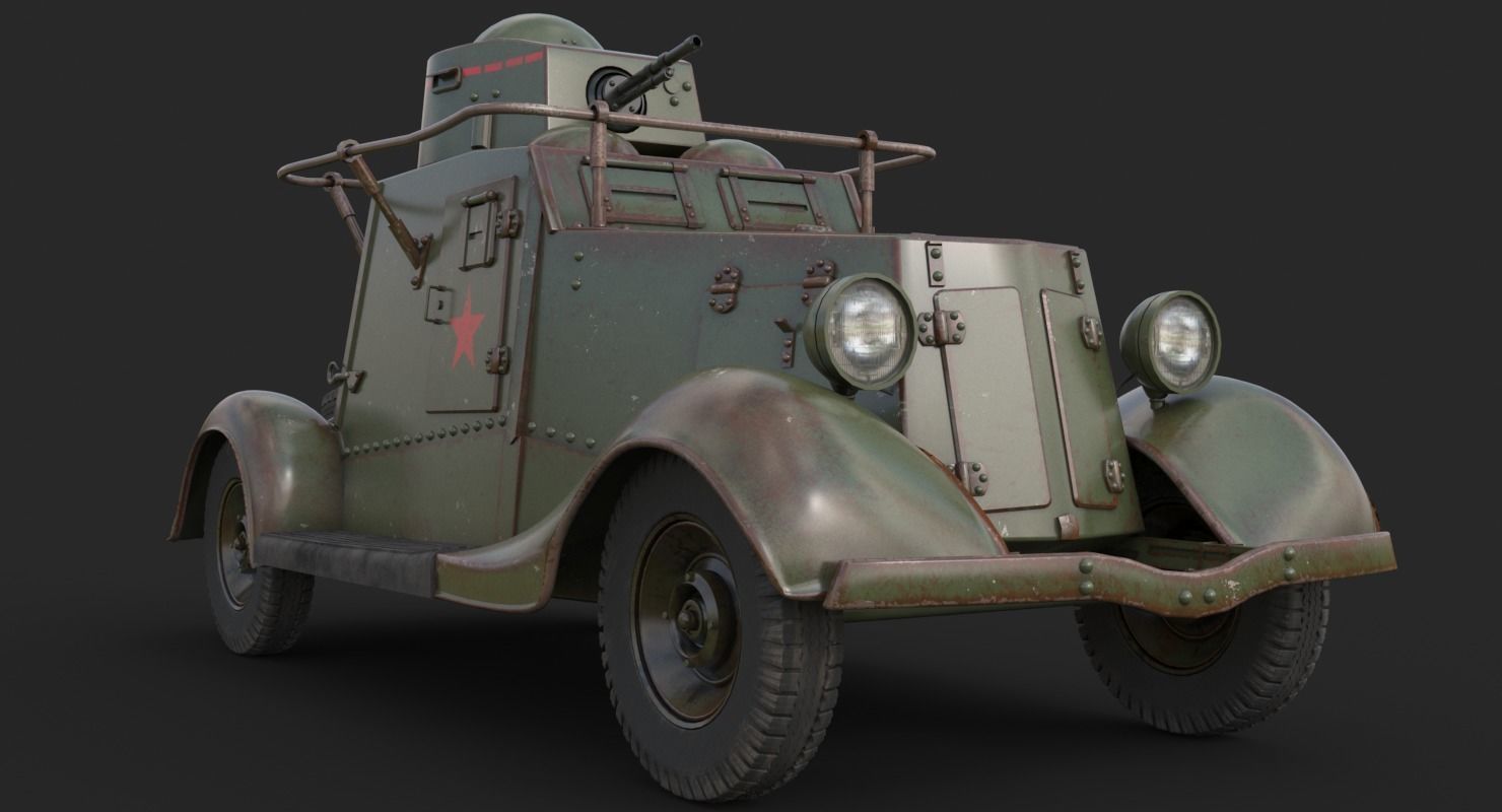 FAI M Armoured Car Vray 3D model_9