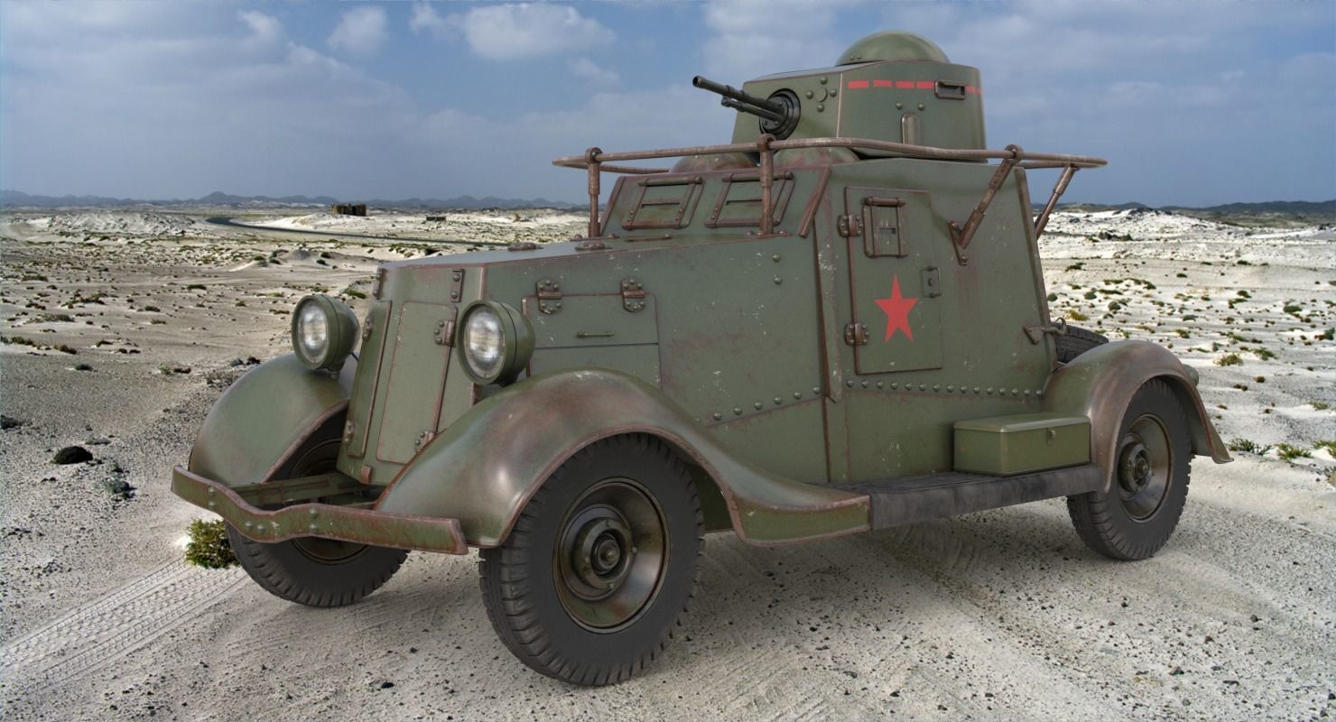 FAI M Armoured Car Vray 3D model_1
