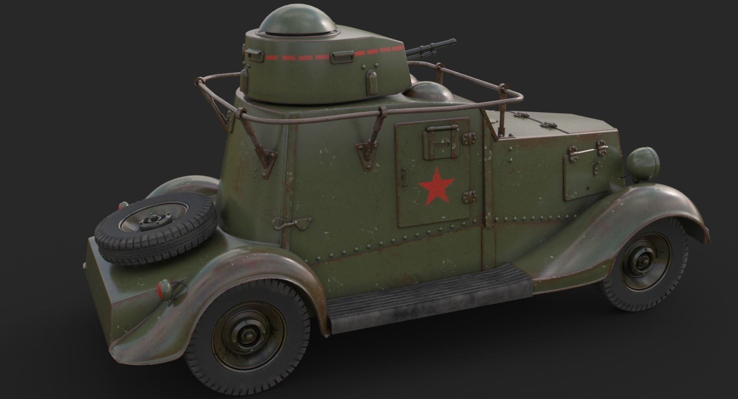 FAI M Armoured Car Vray 3D model_7
