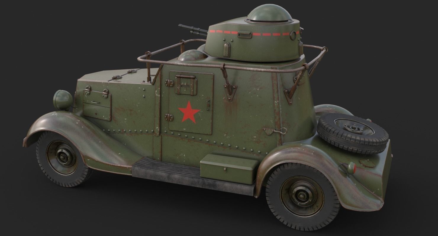FAI M Armoured Car Vray 3D model_5