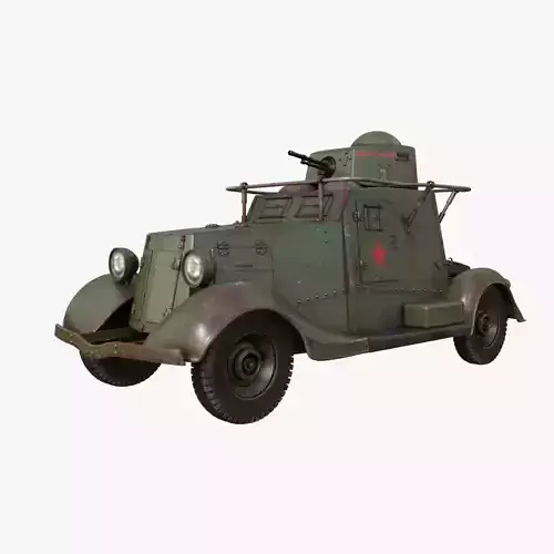 FAI M Armoured Car Mental Ray 3D model